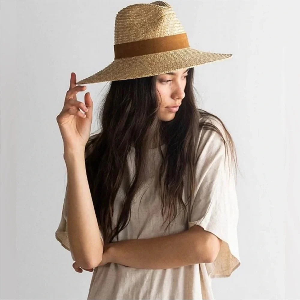 Gigi Pip Isla Straw hat with Suede Band - Picture 3 of 10
